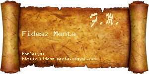 Fidesz Menta névjegykártya